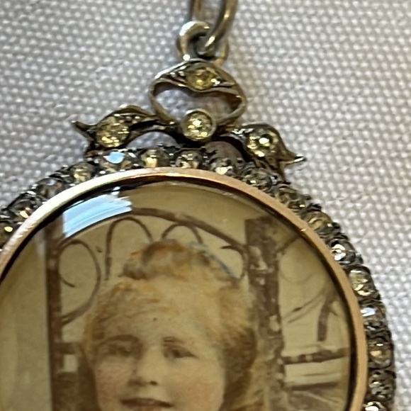 Antique Edwardian 900 Silver Double Side Portrait Locket Pendant - Picture 9 of 16